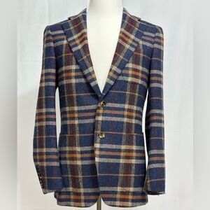 Suitsupply Pure Wool Plaid Hudson Sport Coat Blazer Size 40R